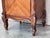 Brown 1900s, Art Nouveau Pair of Walnut Nightstands With Crest and Marble Top For Sale - Image 8 of 9