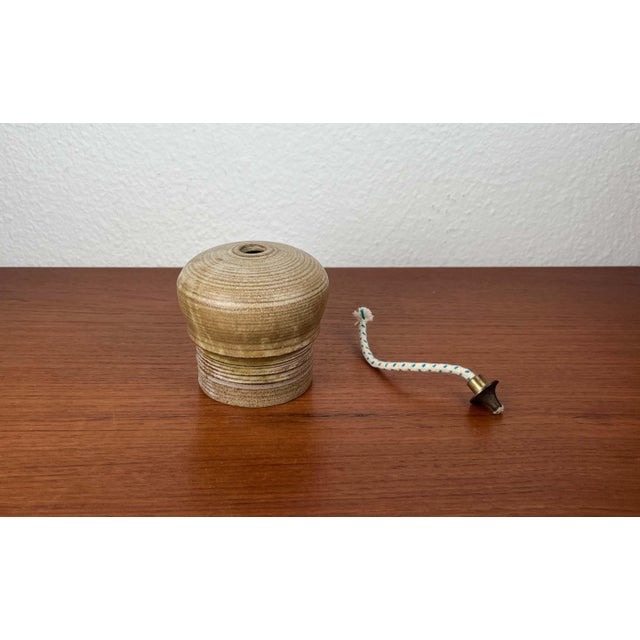 Metal Mid-Century Modern Danish Studio Pottery Oil Lamp, 1960s For Sale - Image 7 of 10