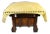 Handmade Wood Leather Footrest Stool Ottoman For Sale