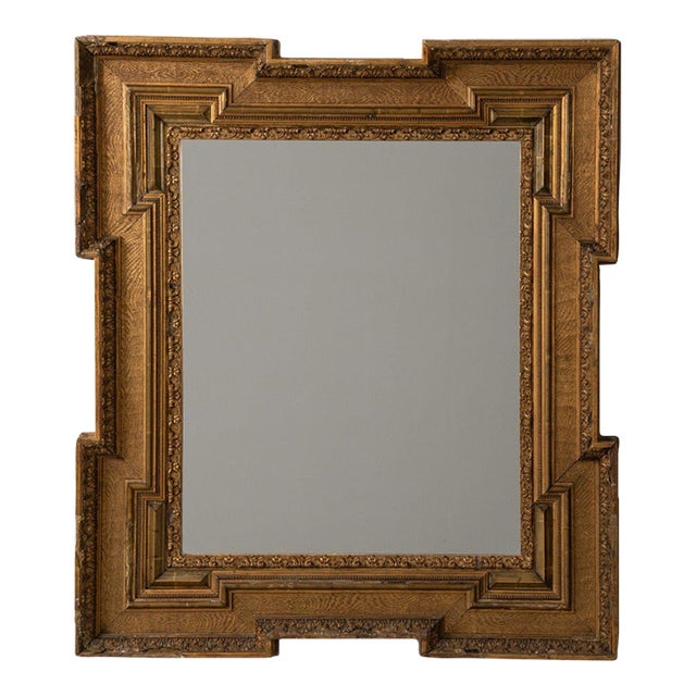 19th Century France Gold Wood Mirror For Sale