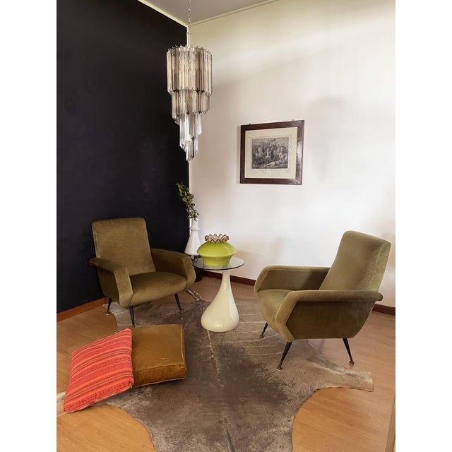 Big Murano Chandelier with 54 Quadriedri Prisms in Trasparent and Smoked, 1990s For Sale - Image 15 of 17