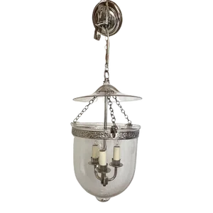 Transitional Clear Glass Hundi Style Pendant-Small