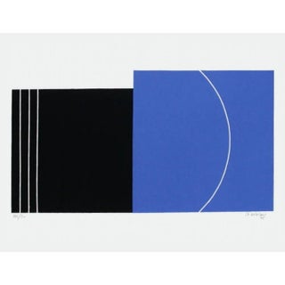 1975 "Composition" Screenprint by Jo Delahaut For Sale