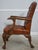 Traditional Georgian Tufted Leather Carved Arm Chair For Sale - Image 3 of 18