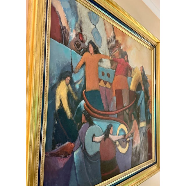 Title: La Ronda. Artist: Celestino Marquina, born in Ancash, Peru in 1962, he formally studied sculpture at the Escuela...