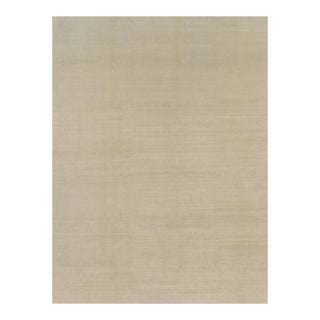 Rug & Kilim’s Oversized Contemporary Textural Solid Rug in Beige Tones - 12x16 For Sale