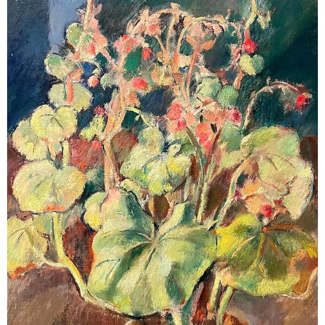 Modern Fernand Blondin, Flowers in a Pot, Oil on Canvas For Sale - Image 3 of 9