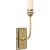 Thomas O'Brien for Visual Comfort Signature Hulton 17" Cordless Single Sconce in Hand-Rubbed Antique Brass with White Glass Shade For Sale - Image 10 of 14