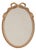 Oval Pin Board Frame with Elegant Bow Accent 23.5"H For Sale