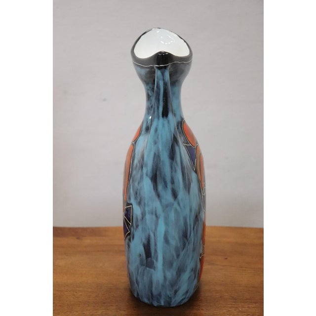 Ceramic Vase with Girl Face Decoration, 1960s For Sale - Image 4 of 8