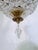 1960s Vintage Neoclassical Brass Tiered Crystal Basket Chandelier For Sale - Image 5 of 9