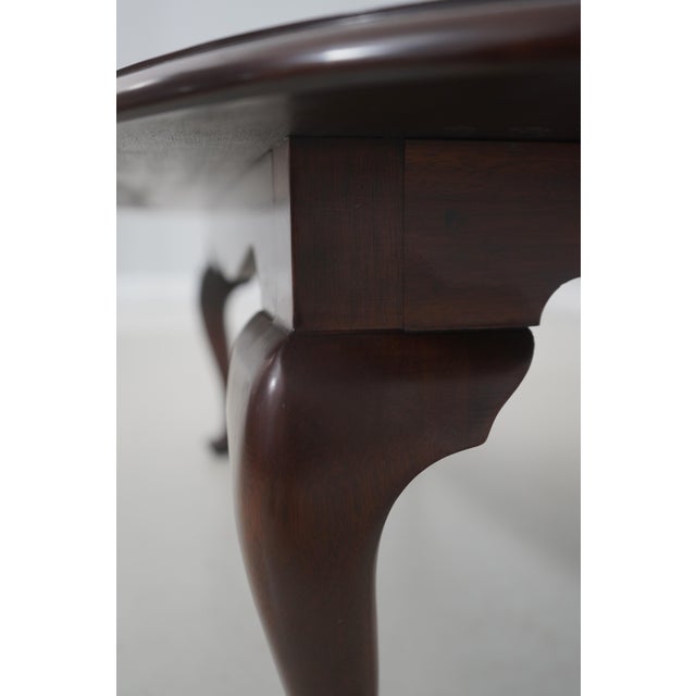 Wood Stickley Oval Mahogany Coffee Cocktail Table For Sale - Image 7 of 13