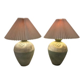 Pair of Vintage California Lamps For Sale