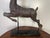 Green Leaping Stag Weathervane Mounted on Marble Base C. 1940's For Sale - Image 8 of 12