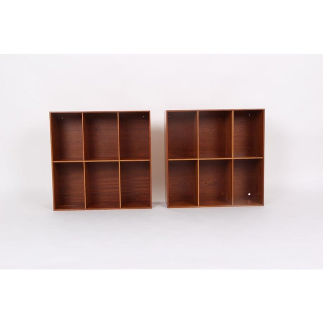 Brown Vintage Bookshelves in Mahogany by Mogens Koch for Rud. Rasmussen, Set of 2 For Sale - Image 8 of 8