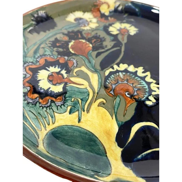 Earthenware Wall Plate from Rozenburg, the Hague, the Netherlands, 1893 For Sale - Image 6 of 8