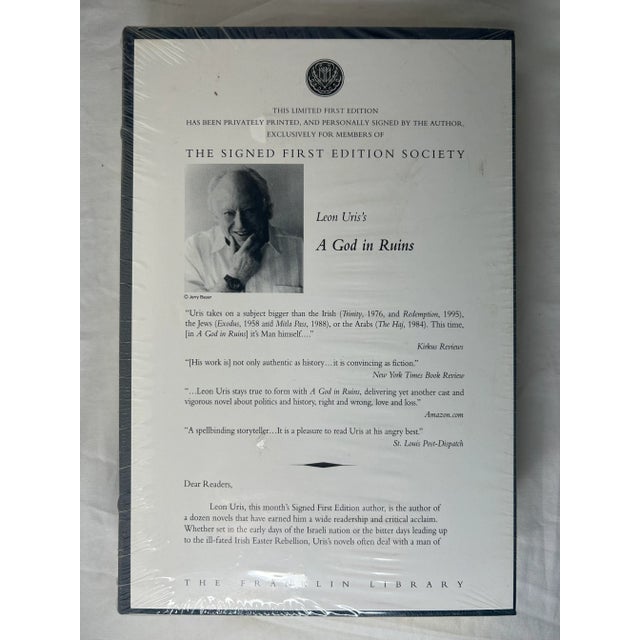 1990s-2000 Vintage Franklin Library, Signed First Edition Society Collection, Leather Books - 5 Pieces. For Sale In San Francisco - Image 6 of 9