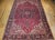 Vintage Persian Heriz Serapi Rug, Hand-Knotted Wool, Geometric Medallion Pattern, Red & Navy, 10x13 For Sale In Chicago - Image 6 of 14