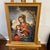 Gold 20th Century Oil on Canvas Cuzco School Signed Framed Madonna With Child For Sale - Image 8 of 11