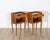 Mid-20th Century Pair of Louis XV Style Cherry Bedside Tables with Drawer and Niche For Sale - Image 11 of 14