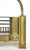 Late 19th Century Antique 19th Century Brass & Iron Coal Fireplace Insert For Sale - Image 5 of 9