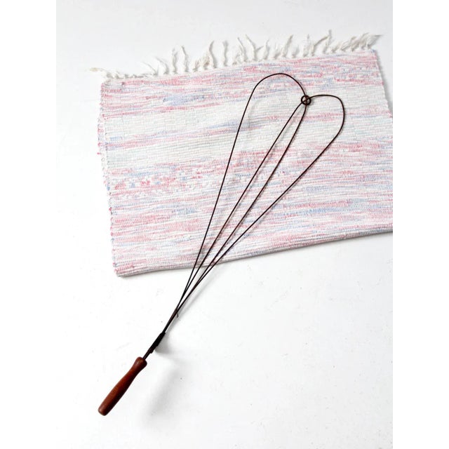 Gray Antique Primitive Rug Beater For Sale - Image 8 of 10