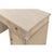 Reeded Pine Pedestal Desk in Stone Grey For Sale - Image 9 of 11