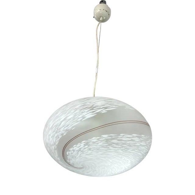 Murano Glass Suspension Lamp Model Giove, Italy, 1970s For Sale