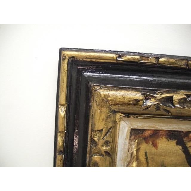 Vintage "At the Ball 1875" by Berte Morisot Reproduction Framed Painting For Sale In Los Angeles - Image 6 of 8