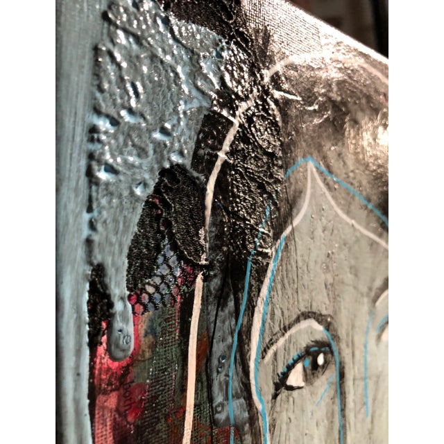 “Amira”, Contemporary Painting on Stretched Canvas by Auker For Sale - Image 10 of 11