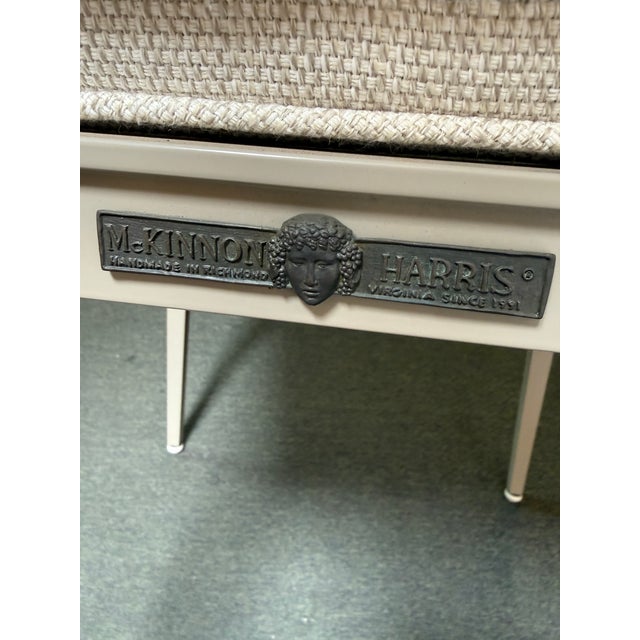 Metal McKinnon and Harris Outdoor Dining Table + Chairs, Set For Sale - Image 7 of 12