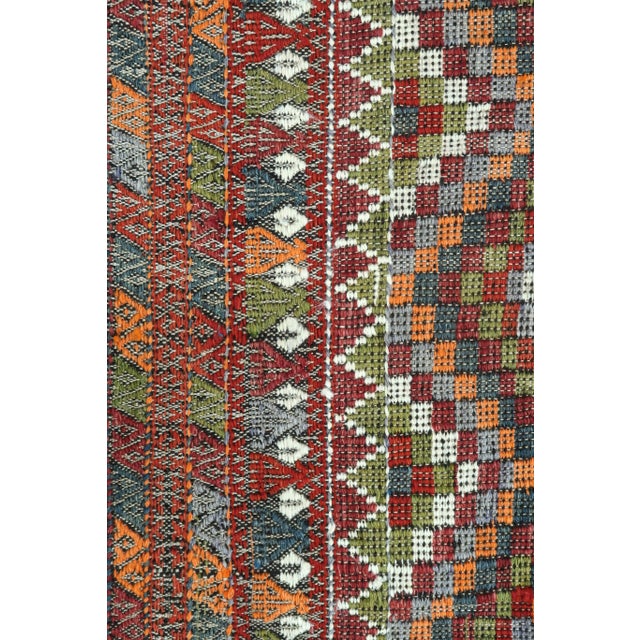 Vintage Turkish Kilim Rug- 6′8″ × 8′5″ For Sale - Image 9 of 13