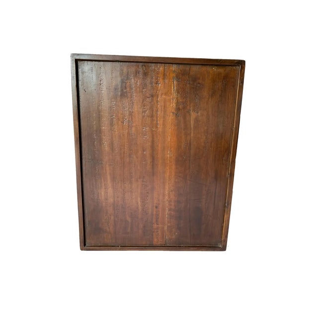 Brown Late 19th Century Camphor Wood Lacquered Chinese Scholar Cabinet 'Qing Dynasty' For Sale - Image 8 of 12