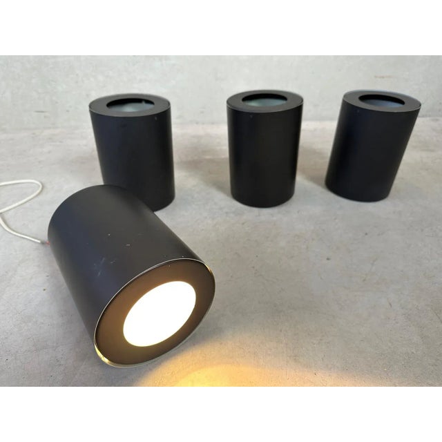 Vintage Cylinders Flush Mount Lamps from Raak, Set of 4 For Sale - Image 4 of 6