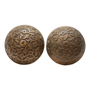 Antique Norwalk Brass Passage Door Knobs