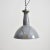 Industrial Grey Dome Pendant Light by Benjamin Crysteel, 1950s For Sale - Image 6 of 6