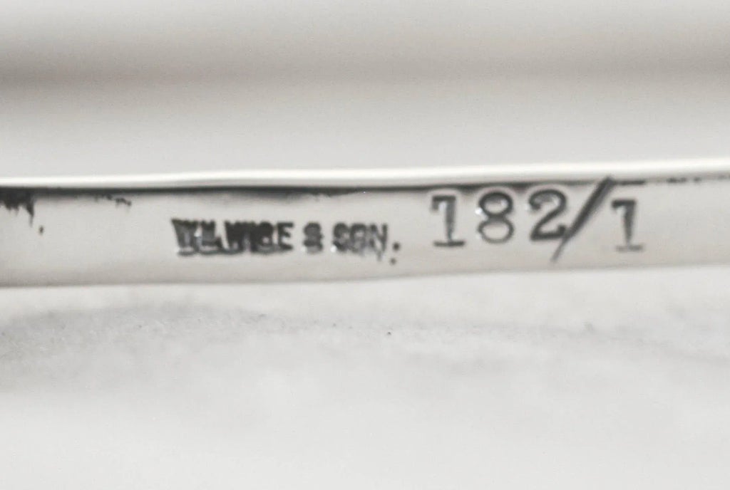 Pince à Cravate Vintage En Argent Sterling - Initiales W.A.B., Marque Wells, Années 1930-1950, Occasion Très Bon état