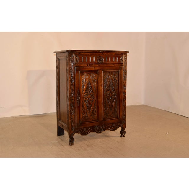 19th C French Carved Oak Buffet For Sale - Image 11 of 11