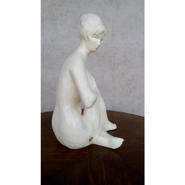 Mid-Century Modern Mid-Century South Bohemian Jihokera Bechyne Sculpture attributed to Bohumil Kokrda For Sale - Image 3 of 18