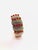 Bochic "Capri" Vintage Natural Ruby & White Topaz Bangle Set In 18K Gold & Silver For Sale - Image 9 of 11