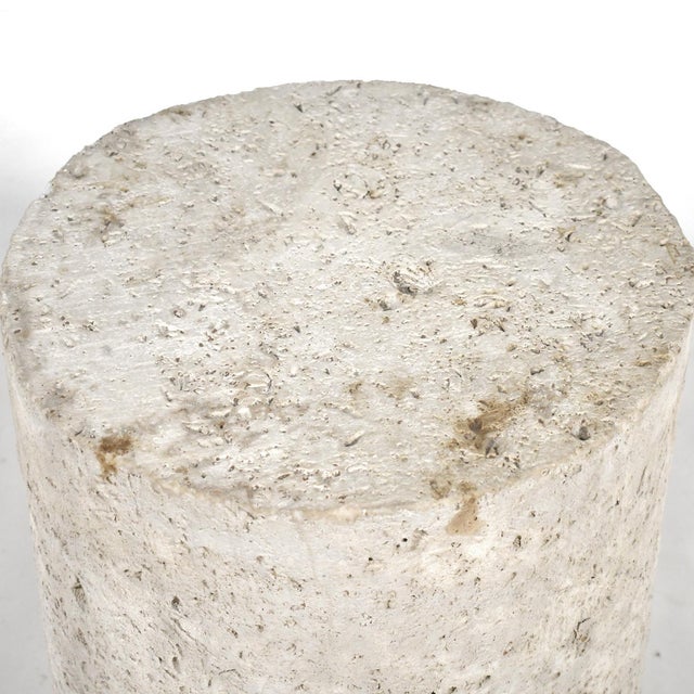 Mid 20th Century Faux Fossilized Stone Table For Sale - Image 5 of 9