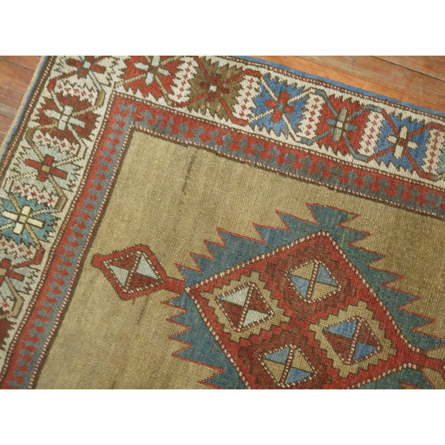 Brown Antique Zabihi Collection Persian Bakshaish Runner - 3'4" x 14'1" For Sale - Image 8 of 10