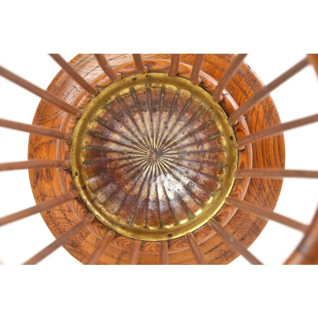 Antique Oak Bentwood and Spindle Umbrella Stand Cane Stand For Sale - Image 14 of 15