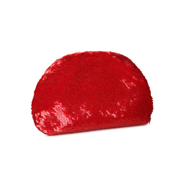 2020s Rafe Red Sequin Aya Frame Clutch For Sale - Image 5 of 6