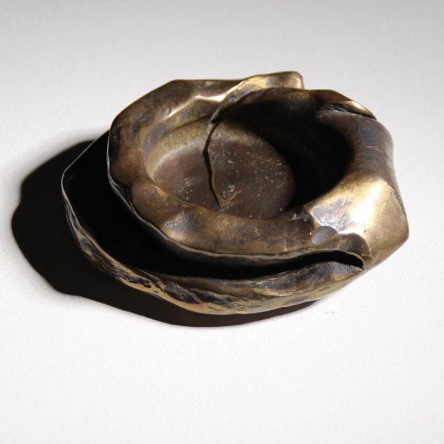 1980s Bronze Candleholder by Lothar Klute, Germany, 1987 For Sale - Image 5 of 10