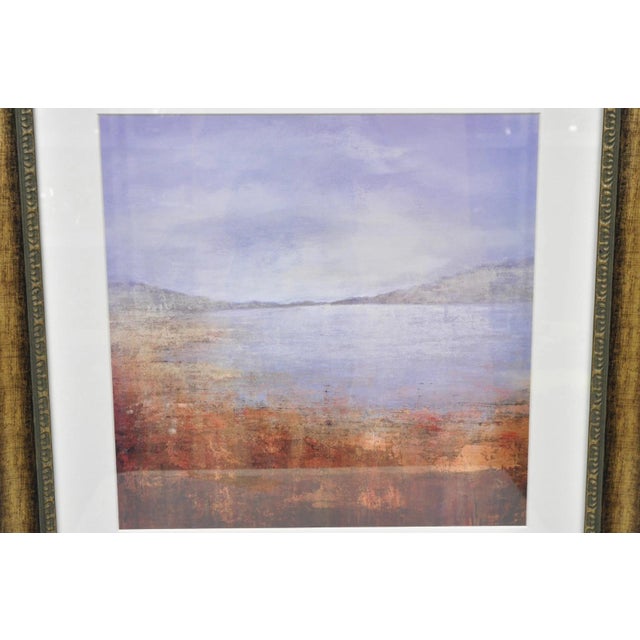 Abstract Contemporary Art Quiet Lake VIII by Suzanne Etienne Decorative Framed Print For Sale - Image 3 of 12