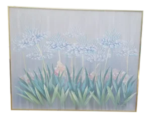 Vintage Flower Painting by Lee Reynolds