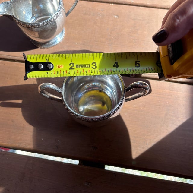 Early 20th Century M. Fred Hirsch Co Sterling Creamer and Sugar For Sale - Image 11 of 12