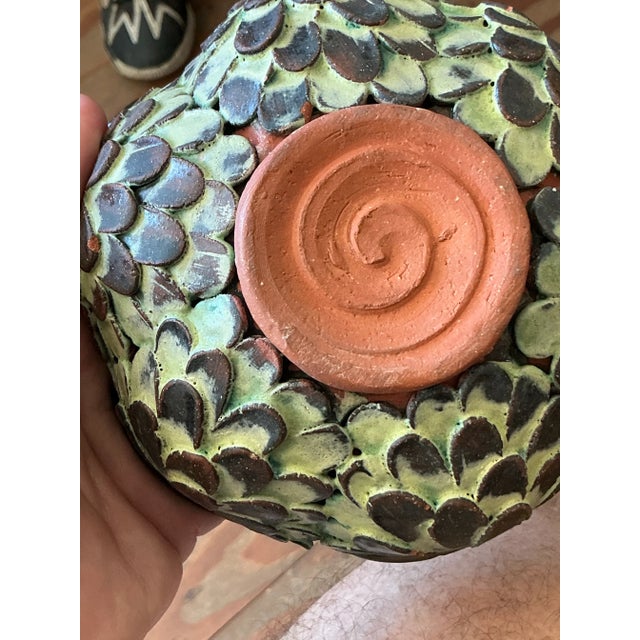 Contemporary Vintage Boho Studio Pottery Bowl For Sale - Image 3 of 6