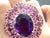 Bochic "Orient" Vintage Amethyst & White Topaz Ring Set In 18 K Gold & Silver For Sale - Image 16 of 18